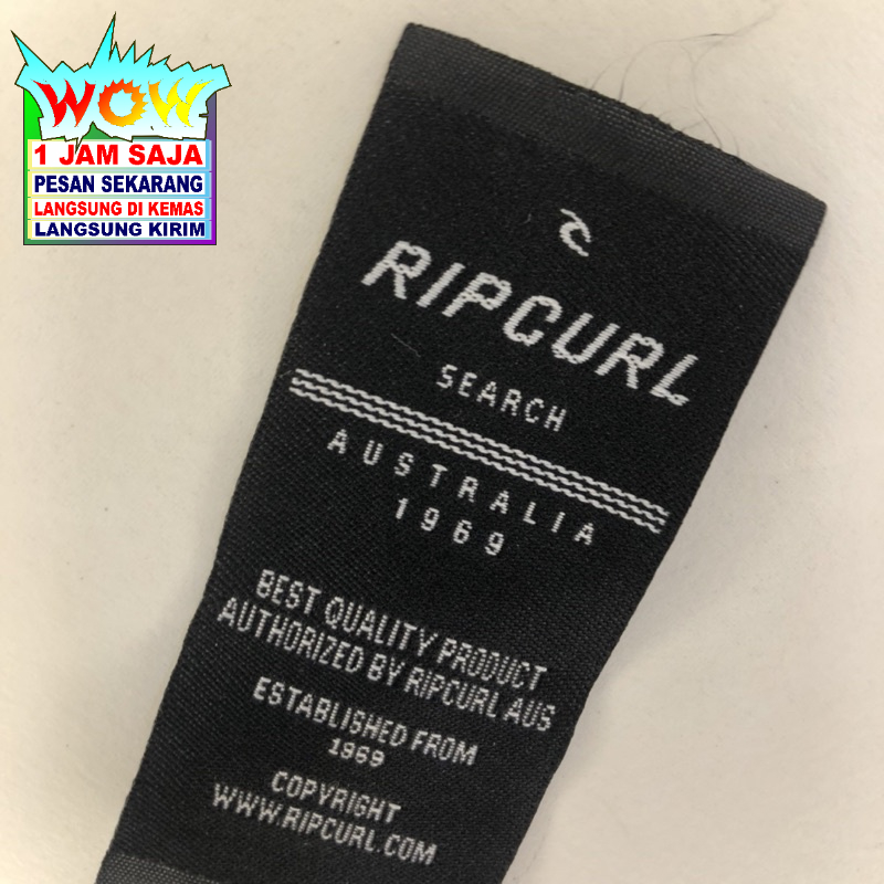 

RIPCURL LABEL TAG HANGTAG SUPER PREMIUM CO 1X DI KIRIM 600PCS