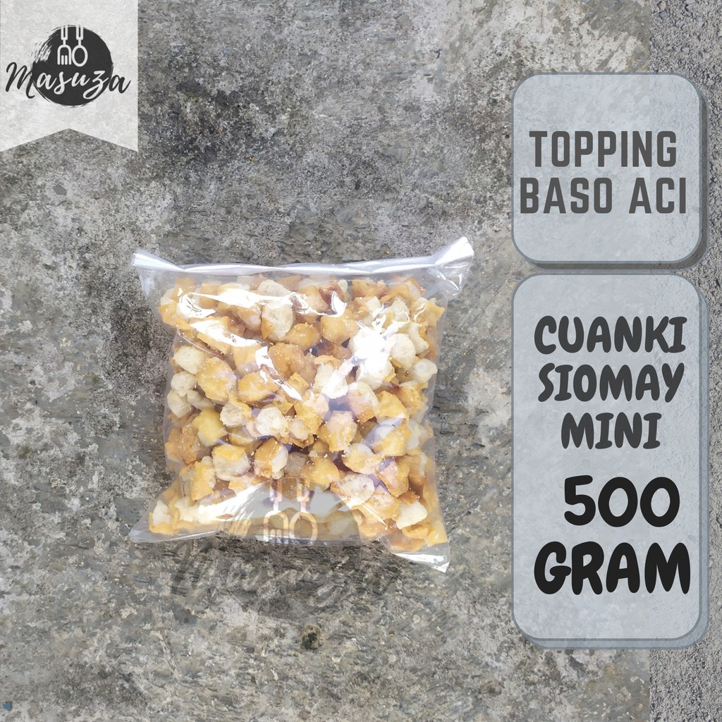 

500 gr Cuanki Siomay Mini Gurilem Mini Kering Topping Baso Aci Seblak Khas Garut SAWARGI