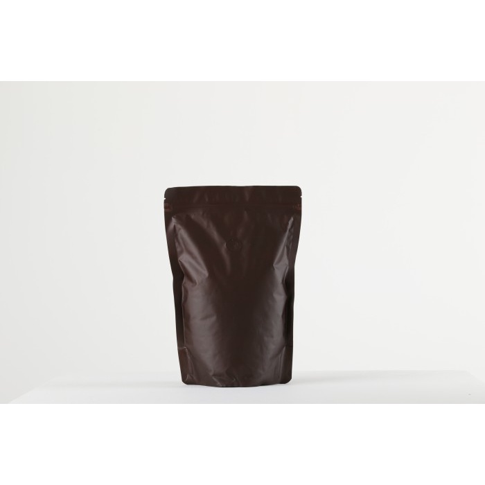 

ds011css Kemasan Kopi Standing Pouch 500G (Valve + Zipper) Coklat *Premium* Ds20X11