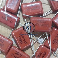 Capacitor 470 nF 0.47 uF / 470nF 0,47uf/400V 474/400v 470nf/400V Kapasitor Coklat 470nf