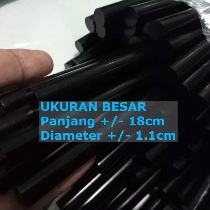 HITAM BESAR Isi Ulang Lem Lilin Tembak Hot Melt Glue Gun Stick Refill