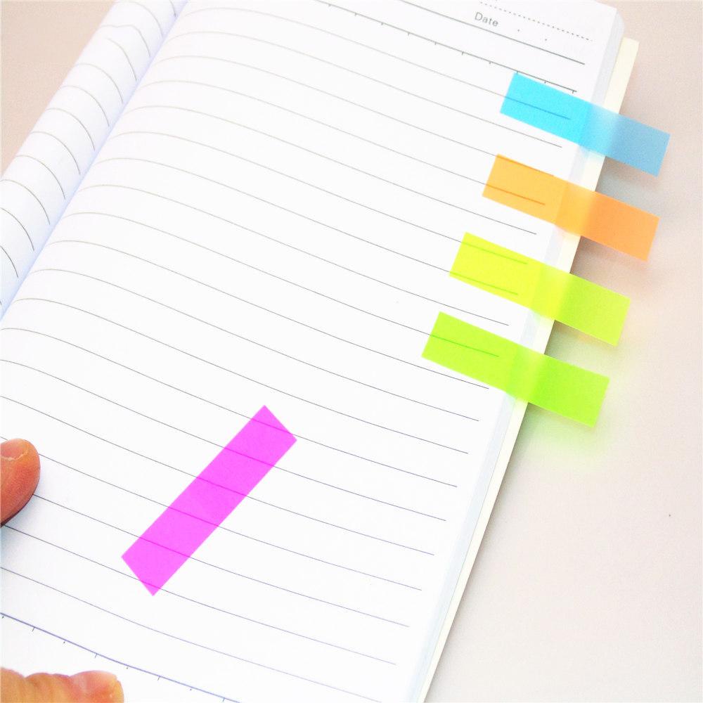 Agustina Perlengkapan Sekolah Kantor Neon Color Memo Pads N times Sticky Bookmark Stiker