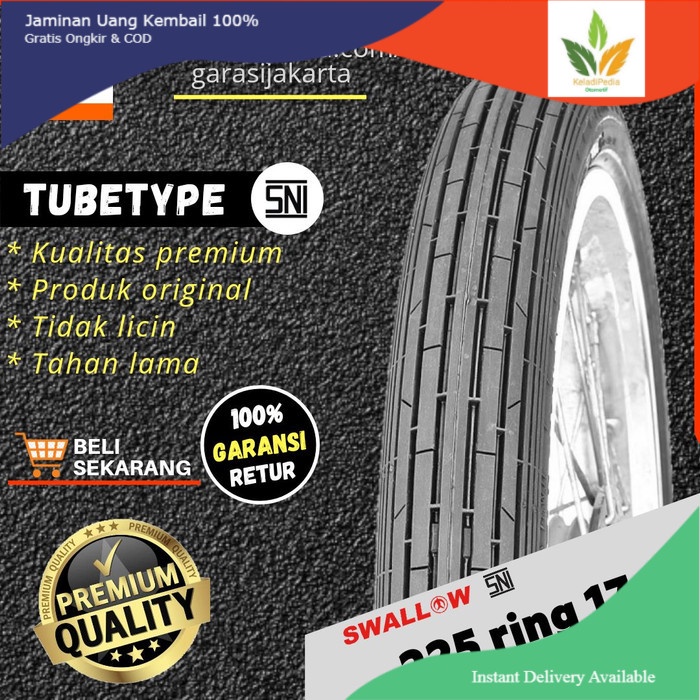 BAN LUAR MOTOR SWALLOW 225-17 RING 17 S-201 SPRINTER SWALLOW