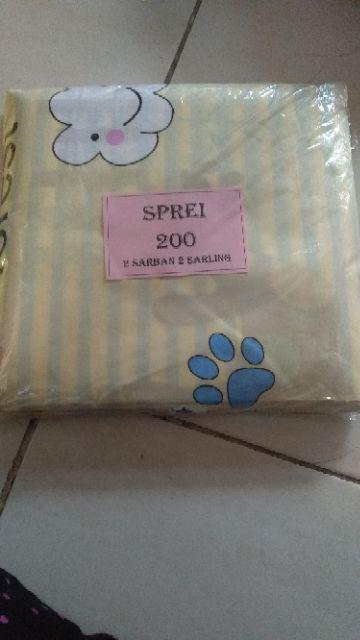 Seprai Karakter Seprei Homemade Ukuran 200×200 Seprai Sarung Bantal  Seprai Sarung Bantal Guling