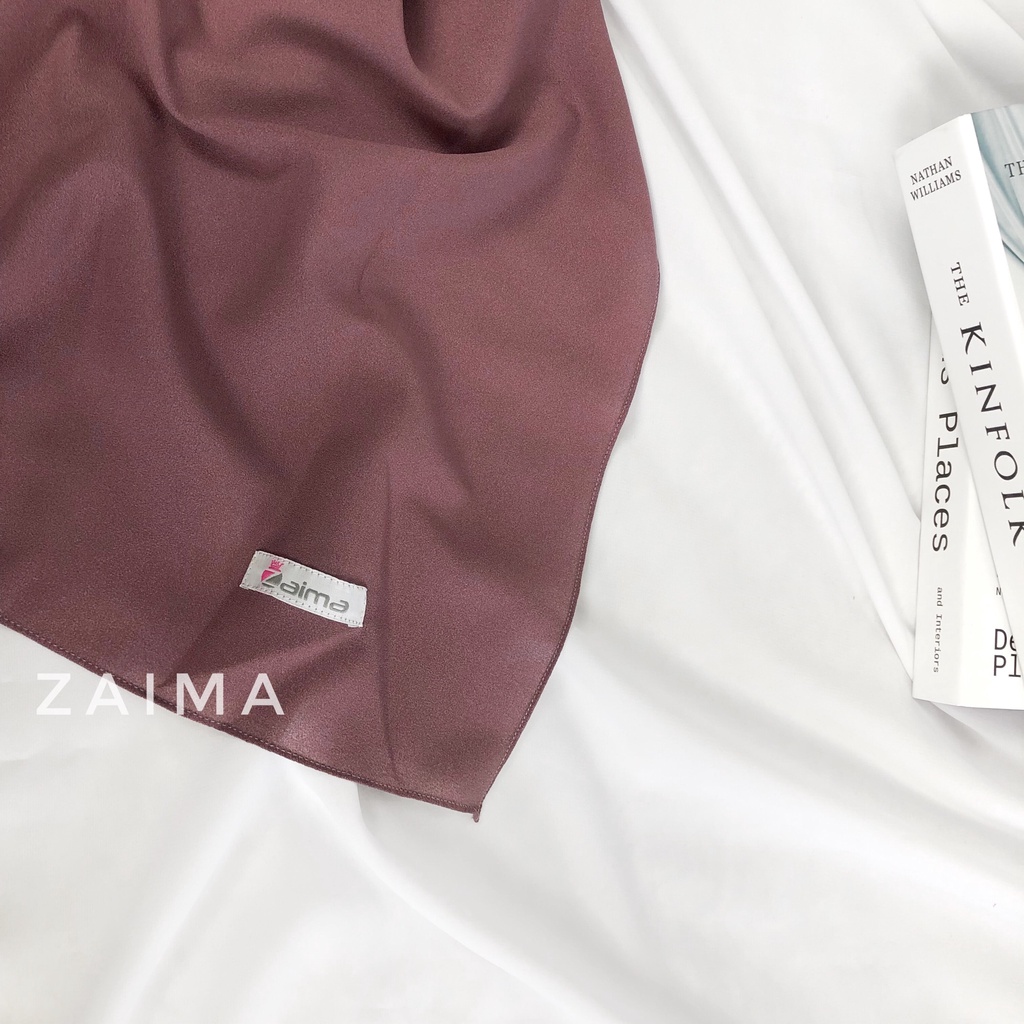 Pashmina Jumbo 220 x 120 cm Diamond Crepe Lebar Syari'i Tebal-Mauve