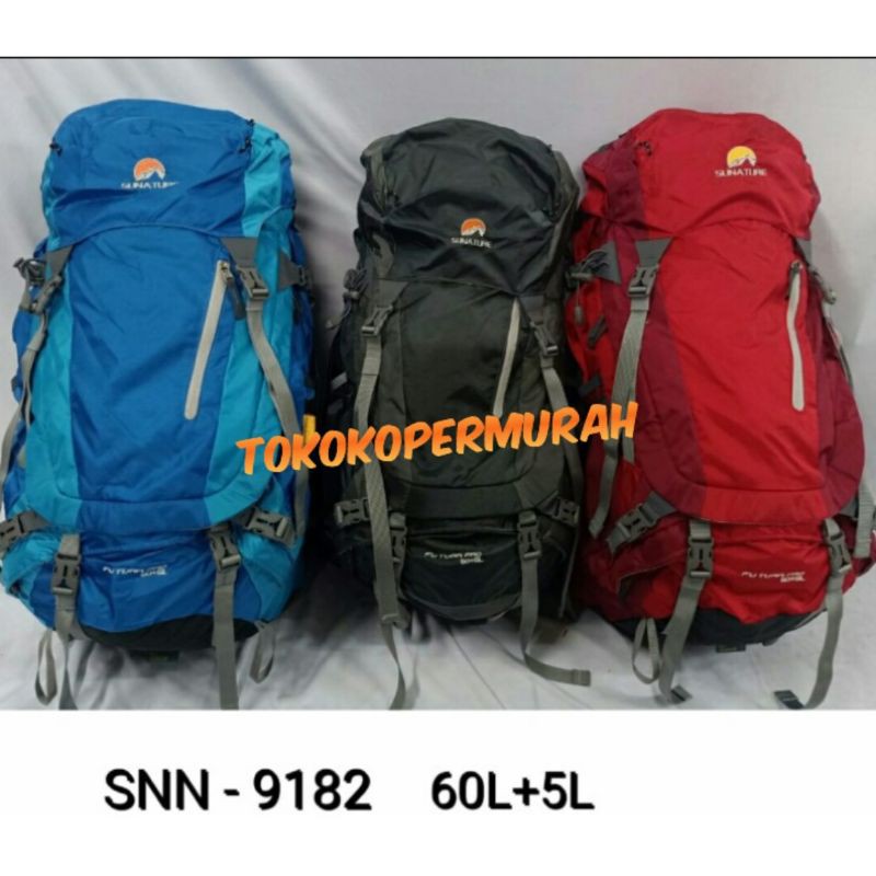 TAS GUNUNG SUNATURE FUTURA PRO 60+5L TAS CARIER 9182