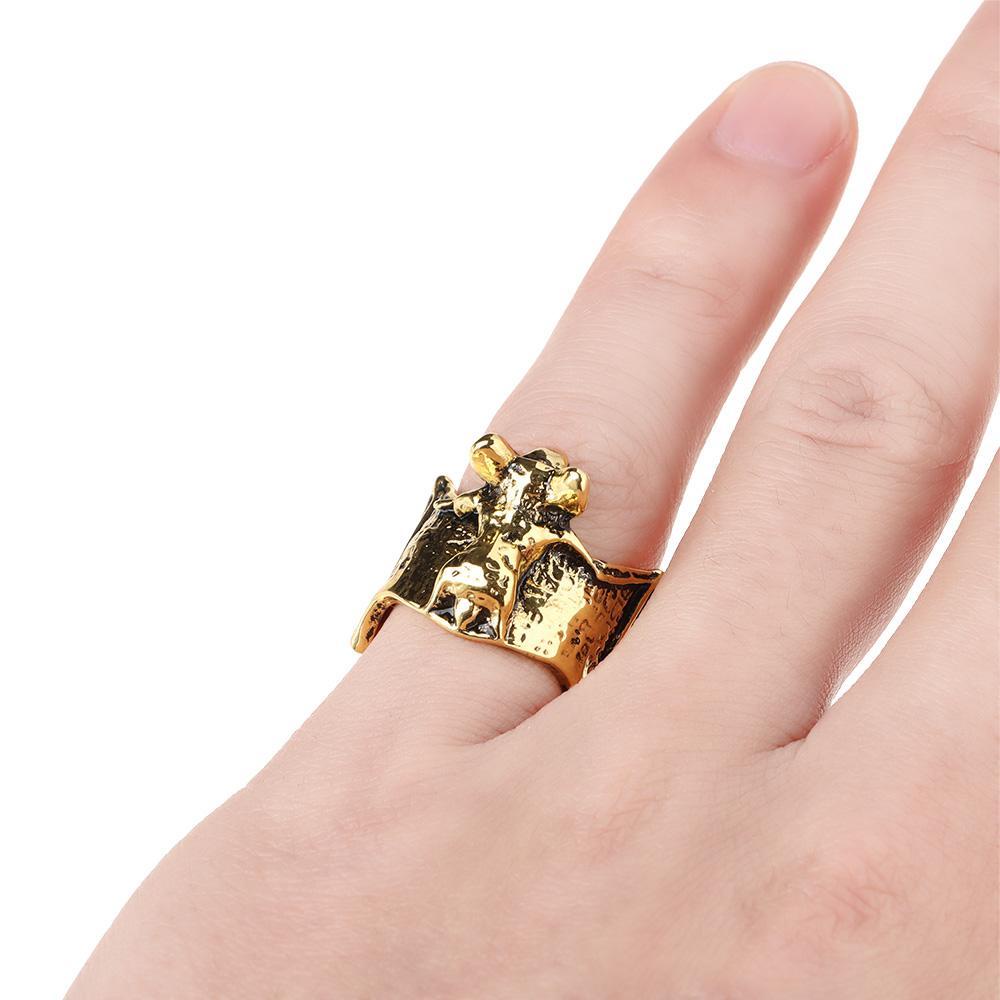 Cincin Jari Kelelawar Nanas Vintage Hadiah Aksesoris Pesta Bat Jewellery