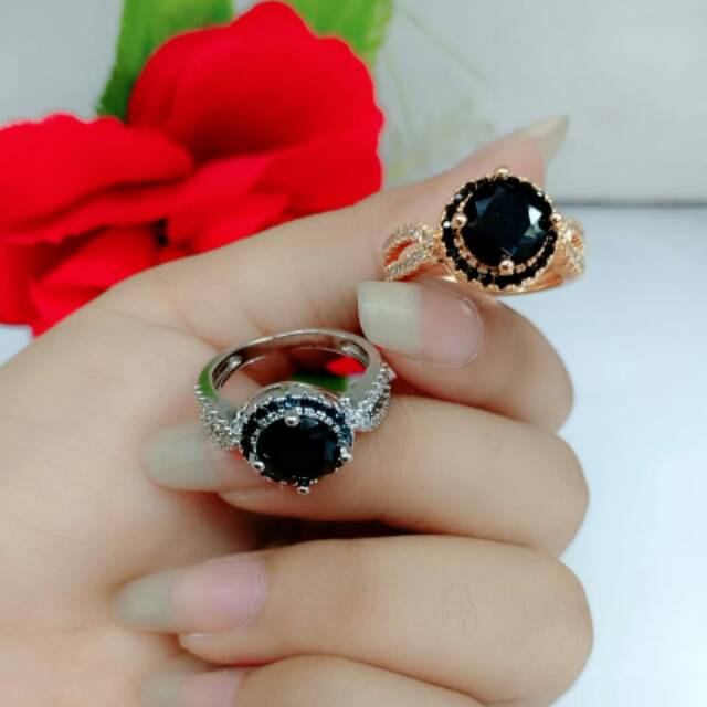 Xuping cincin permata hitam