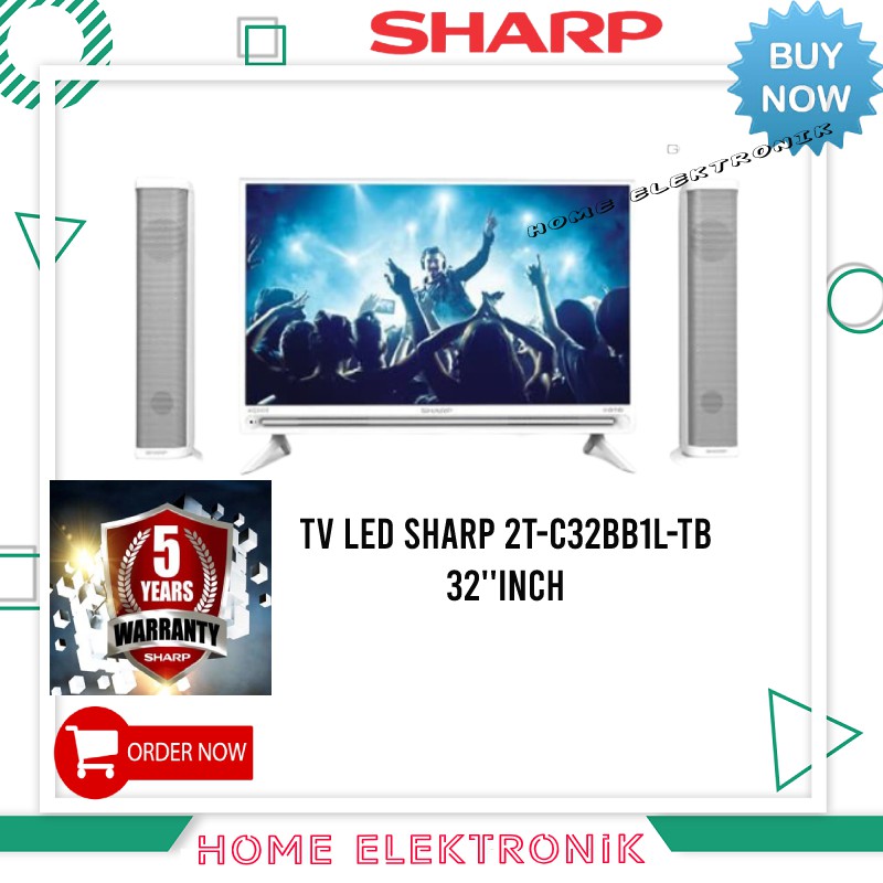 TV LED SHARP TOWER 2T-C32BB1L-TB WHITE 32''INCH