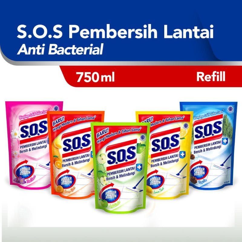 SOS Pembersih Lantai 750ml / SOS 750ml All Varian