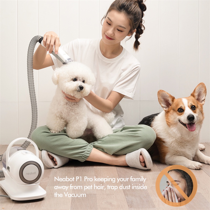 Neabot P1 Pro Pet Grooming Kit &amp; Vacuum Suction 5in1 Grooming Dog Cat Anjing,Kucing