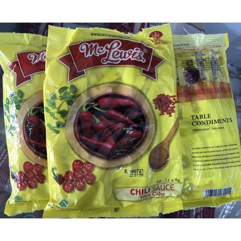 

saos sachet chili Mc Lewis 9grx25pcs