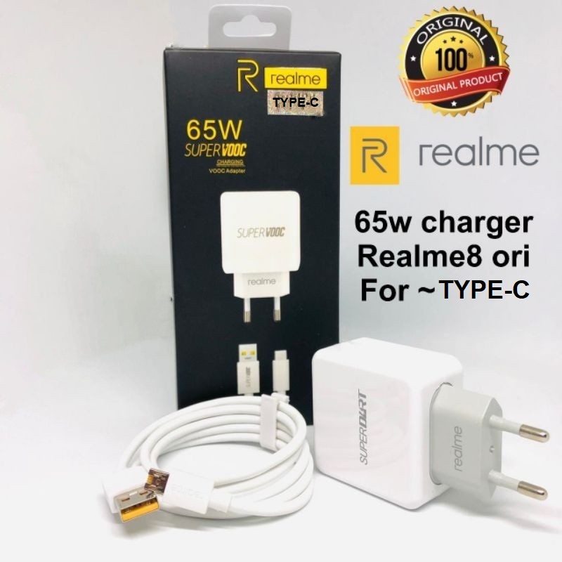 Charger REALME 8 TYPE-C Casan REALME 8 65W 1USB TIPE C