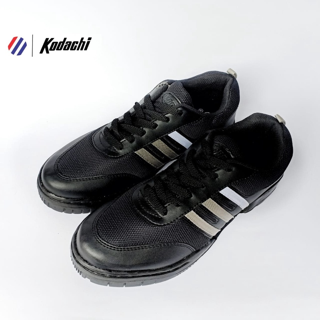 Sepatu Kodachi ARO Plus Provence Hitam AAP Sneakers Full Black