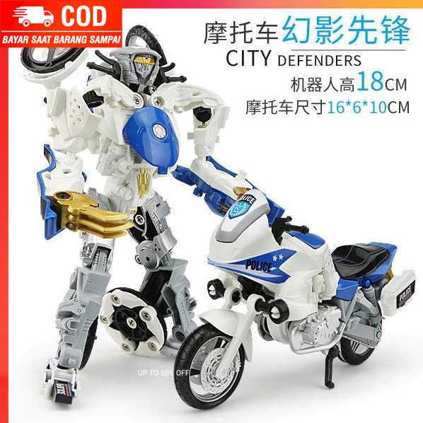 (100% BARANG ORI) PAZZ Mainan Mobil Transformer Deformation Robot - 86605