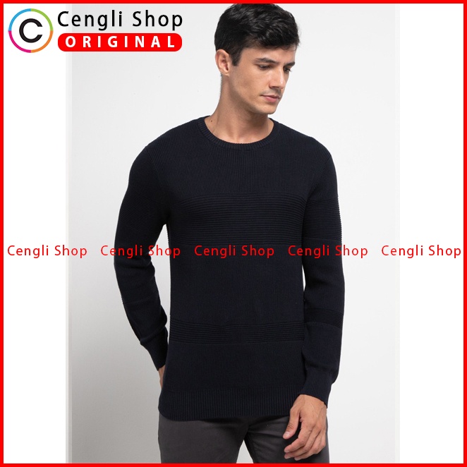 JAKET SWEATER CASUAL PRIA CARDINAL ORIGINAL TERBARU BIRU NAVY CA11