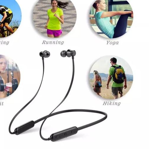 ● MQ Sport Bluetooth Earphone Wireless Headset Neckband Stereo with Magnetic Buds M2 ♢