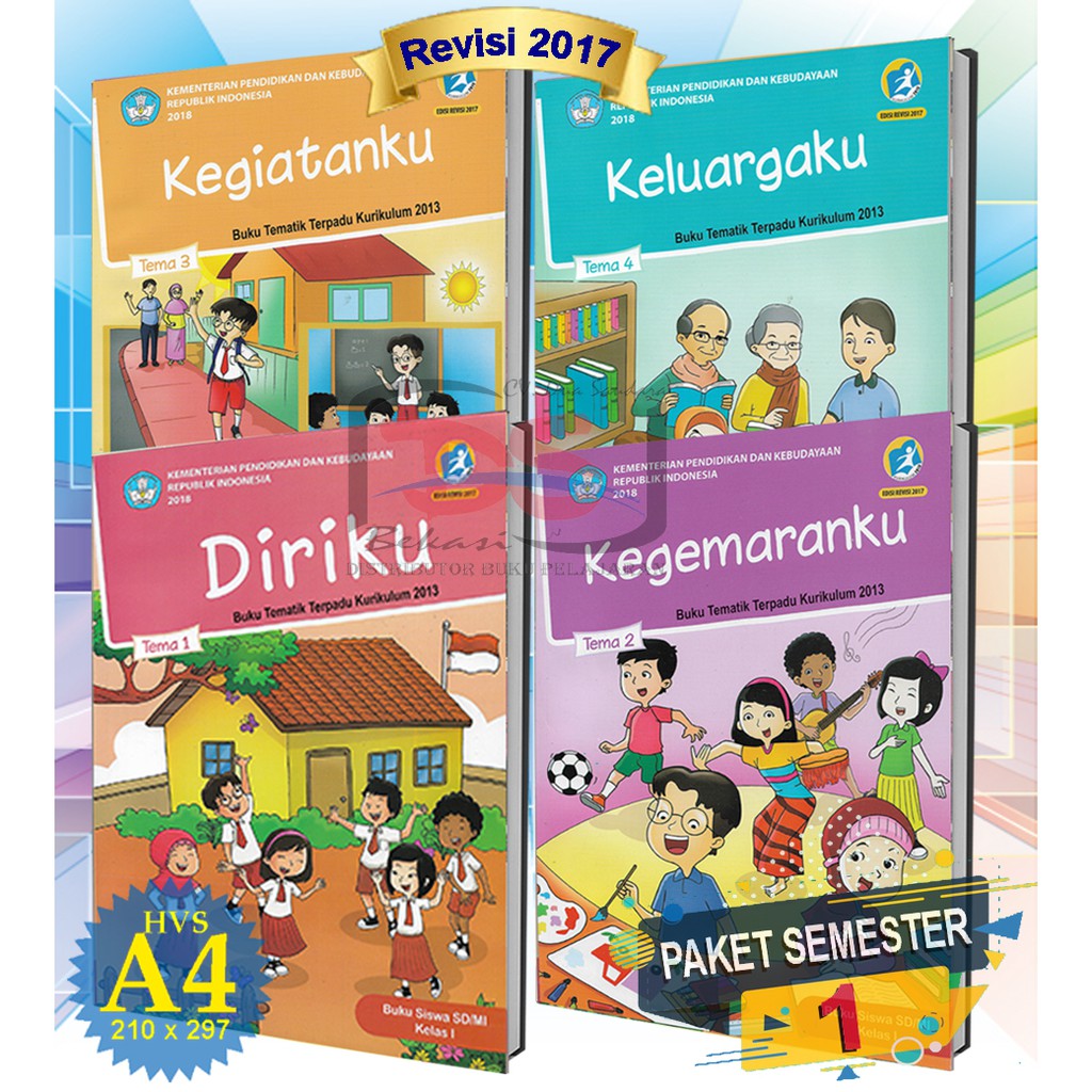 BUKU SISWA Kelas 1 SD PAKET Semester 1 Tematik Kurikulum ...