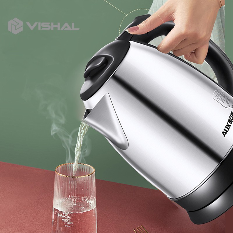 VISHAL Teko listrik 2L / Pemanas Air /Kettle Electric Stainless Pembuat Kopi Teh VS-1801