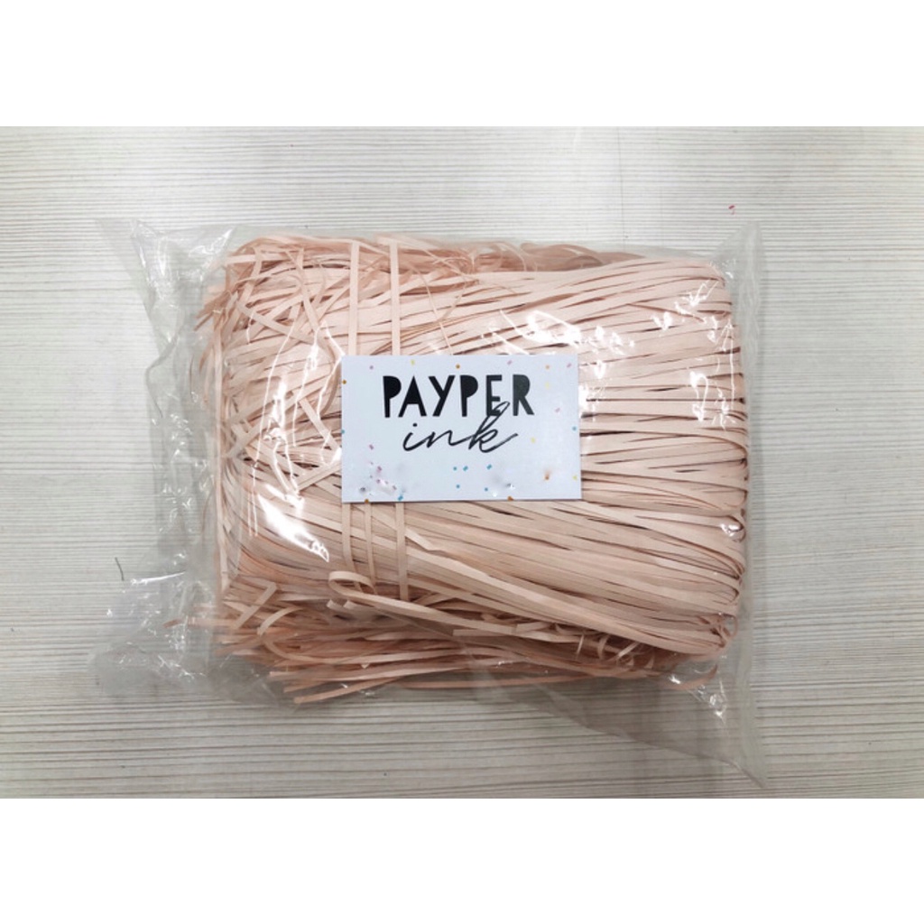 

200 gr shredded paper / kertas potong lurus straight cut / peach pink
