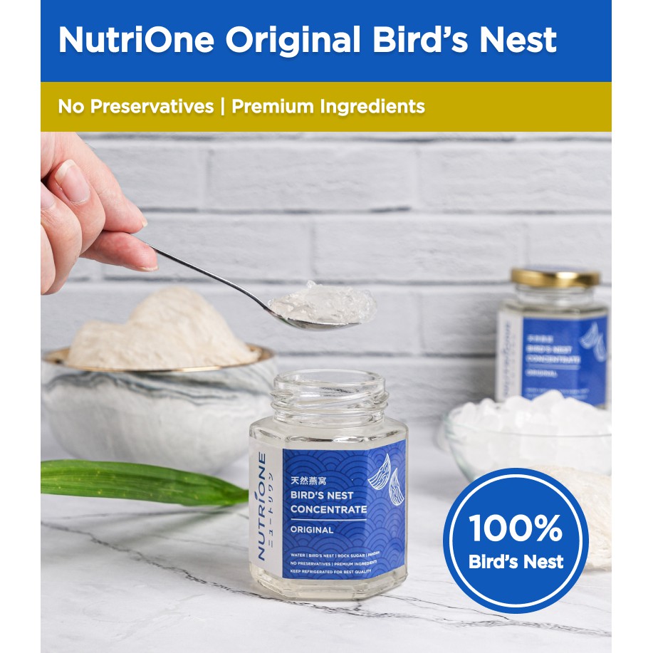 

Minuman Sarang Burung Walet / Bird Nest NutriOne 100% Asli - Original