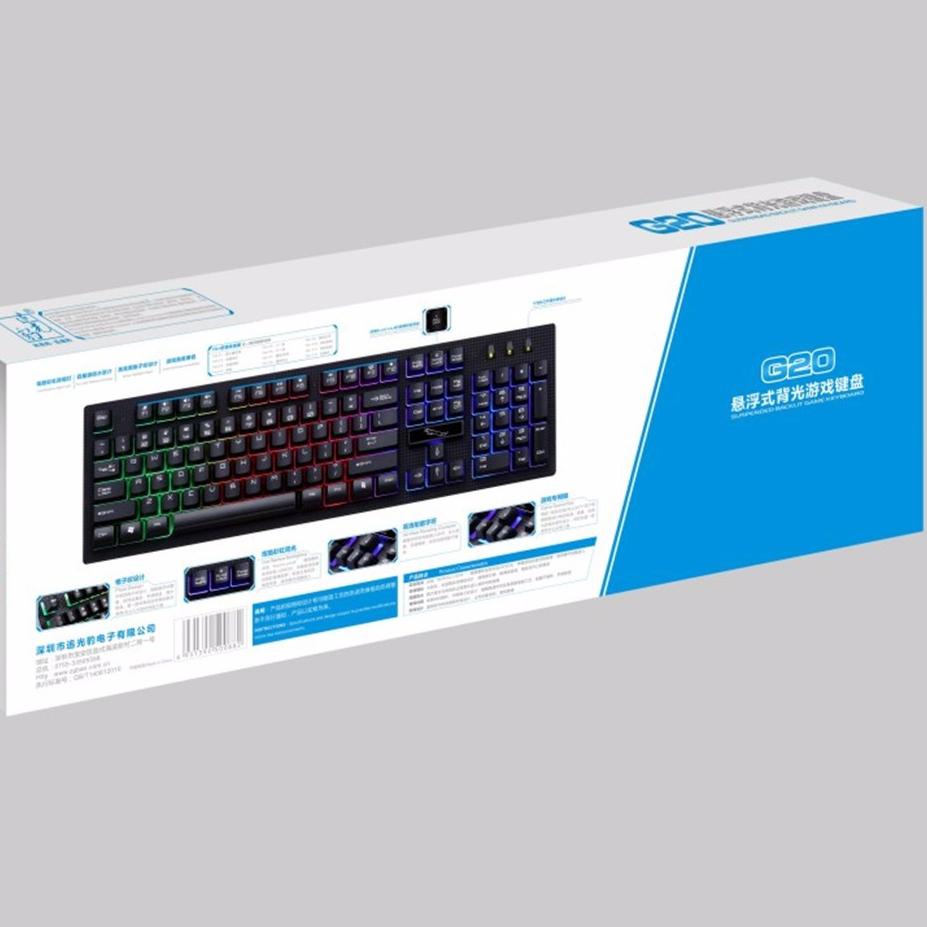 Kirim Langsung Leopard G20 Gaming Keyboard with LED RGB Light Game