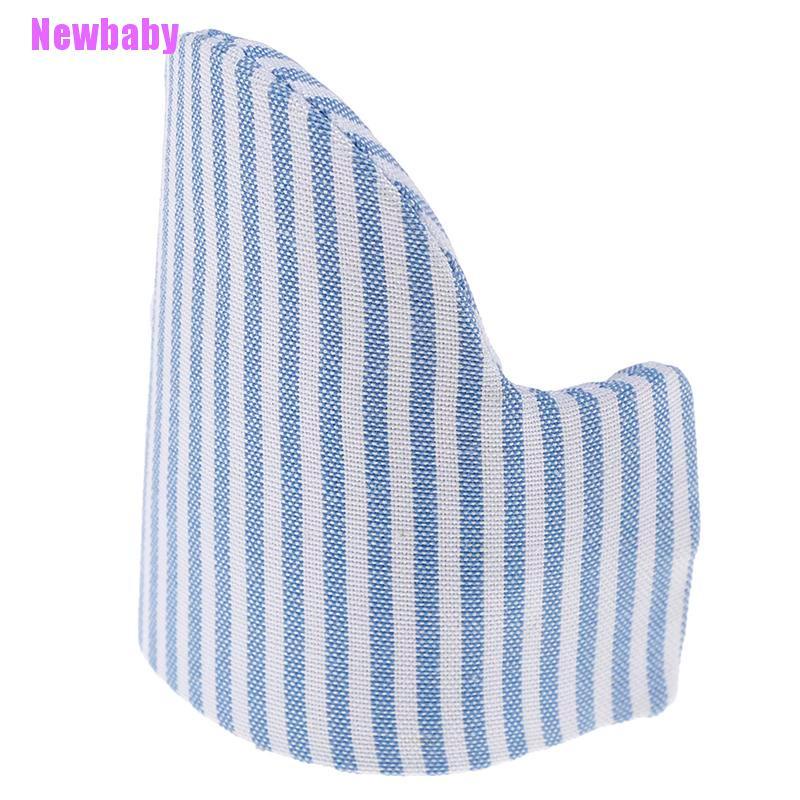 (Newbaby) Miniatur sofa / Tempat Tidur Motif Garis Skala 1: 12 Untuk Dekorasi Rumah Boneka