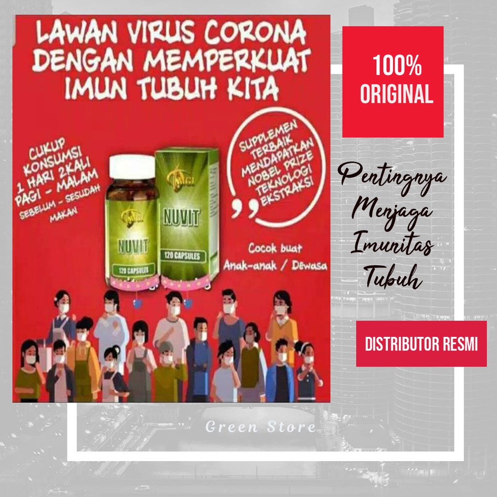 Obat Corona Vitamin Kesehatan Nuvit MCI Suplemen Daya Tahan Tubuh Makanan