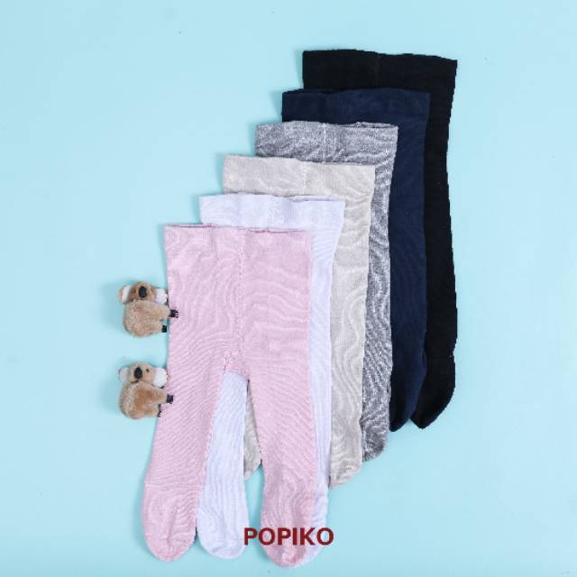 Legging Bayi Polos Tutup Kaki Popiko Baby Celana Leging Putih Hitam Abu Pink Navy Krem 0 6 12 Bulan