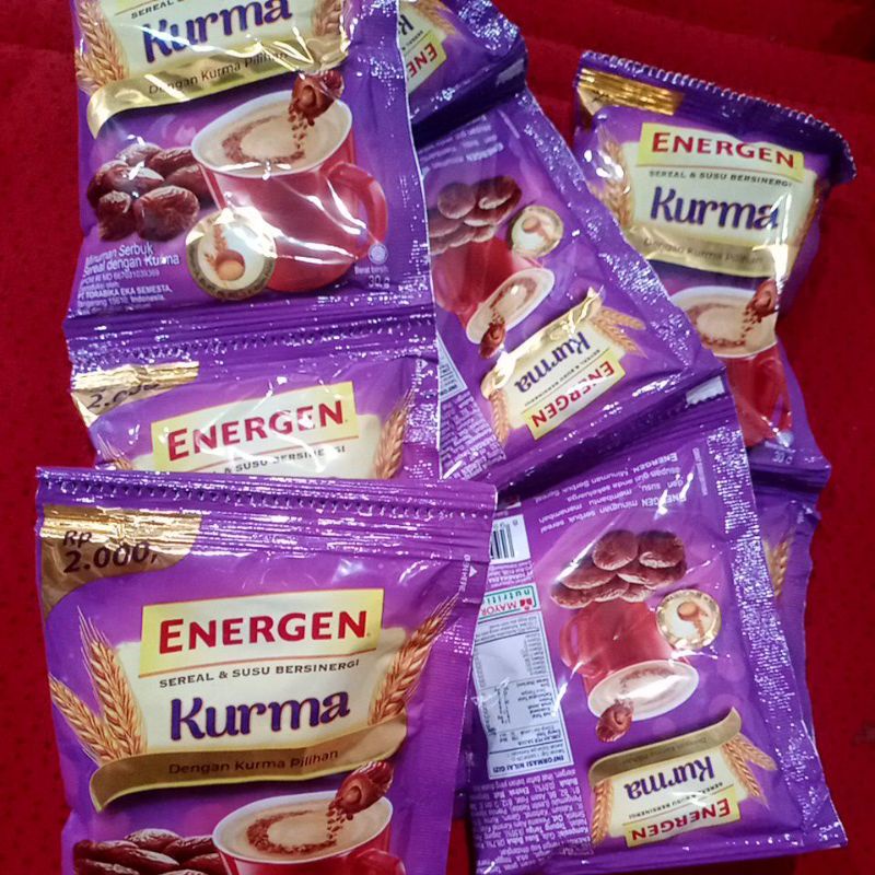 

Energen Kurma Renteng 10 x 30 gram gratis 1