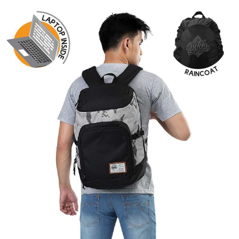 Tas Punggung Pria Ransel Backpack Laptop Kantor sekolah Traveling Style Milenial Original