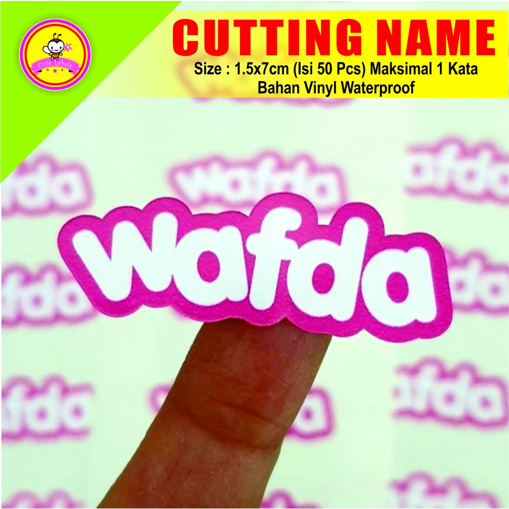 

Sticker CUTTING NAME