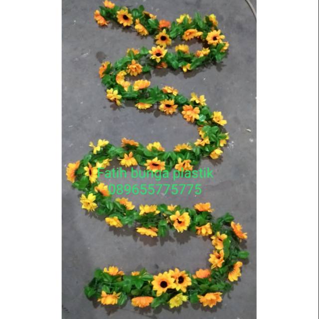 Rambat matahari bunga plastik artificial