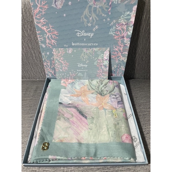 Preloved Buttonscarves little mermaid teal