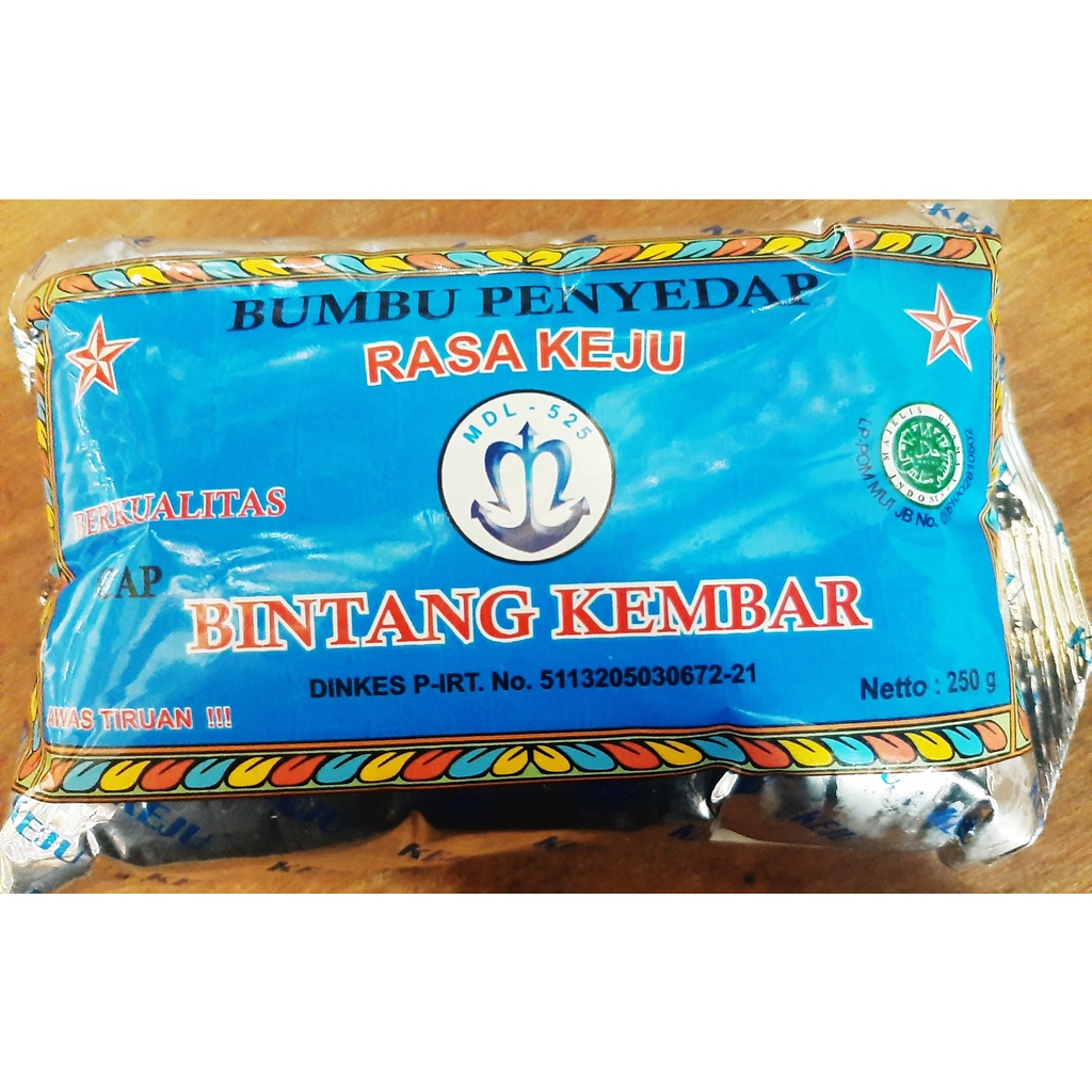 

Bumbu Tabur Cap Bintang Kembar Rasa Keju Kemasan 250 Gram