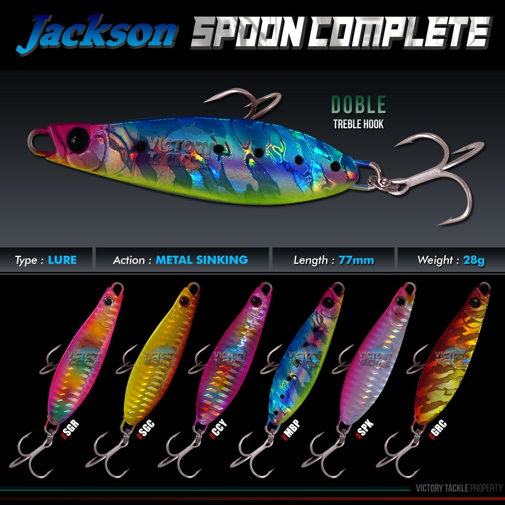 UMPAN PANCING | JACKSON SPOON COMPLETE 77MM 28GRAM