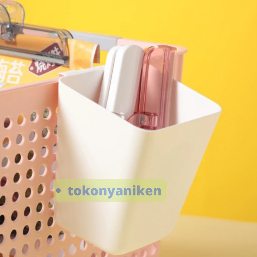 tempat organizer gantung kotak penyimpanan serbaguna tempat pensil tempat sendok garpu