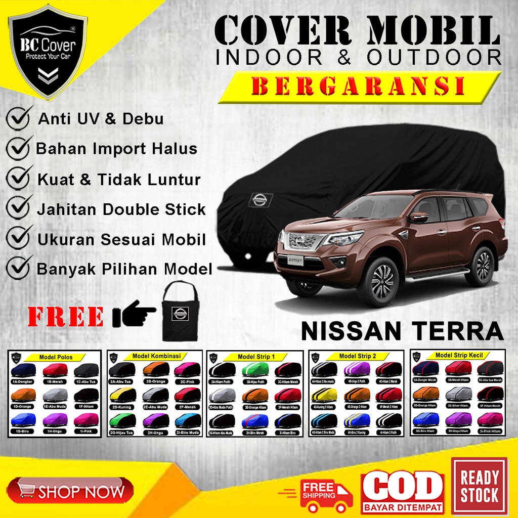 Body Cover Mobil Nissan Terra, Sarung Mobil Nissan Tera, Selimut Mantel Penutup Pelindung Jas Kerudung Mantol Tutup Mobil Terra Outdoor