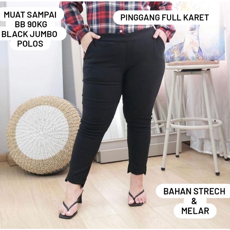 celana kerja wanita strech import /Fuji pants jumbo/standar