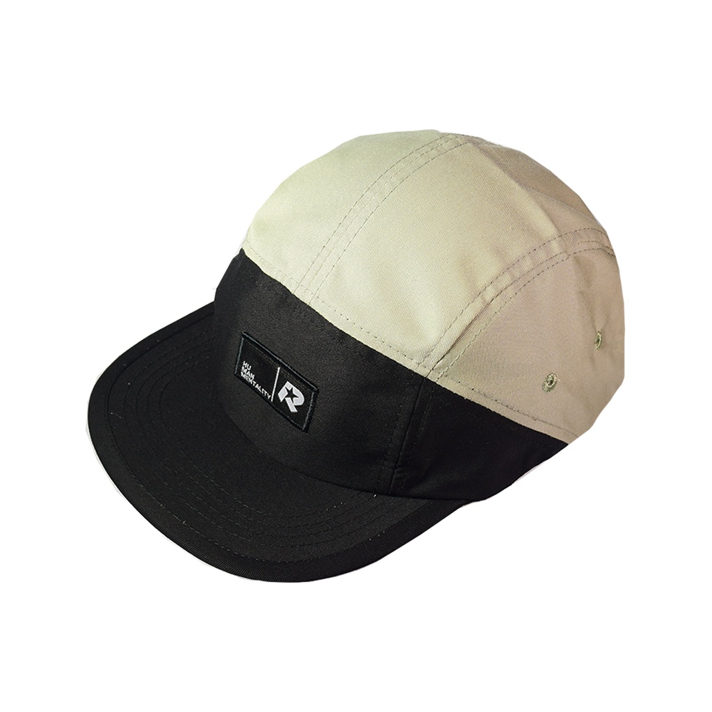 CAPS ROOTS | 5 PANEL BLACK CREAM