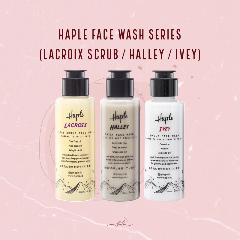 Haple Face Wash (Halley/Ivey/Lacroix)(100ml)