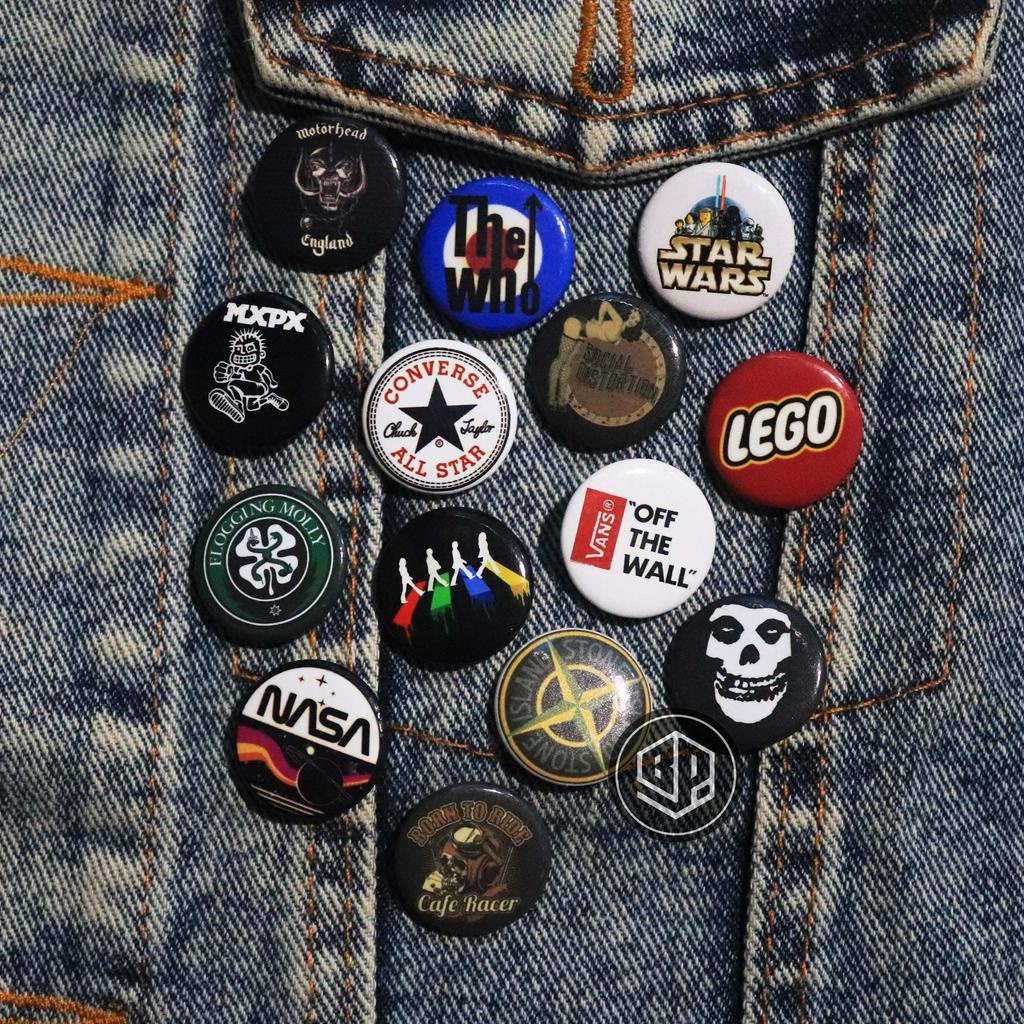 PIN BROSH/PIN BUTTON AKSESORIS EMBLEM MUSK,BRAND TERMURAH