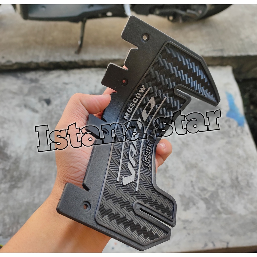 MURAH!! MUDFLAP VARIO 125 150 ESP NEW KARET PELINDUNG DINAMO VARIO MODRL CARBON SILVER