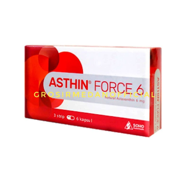 ASTHIN FORCE 4 MG - 6 MG - 12 MG KAPSUL ASTAXANTHIN 20S