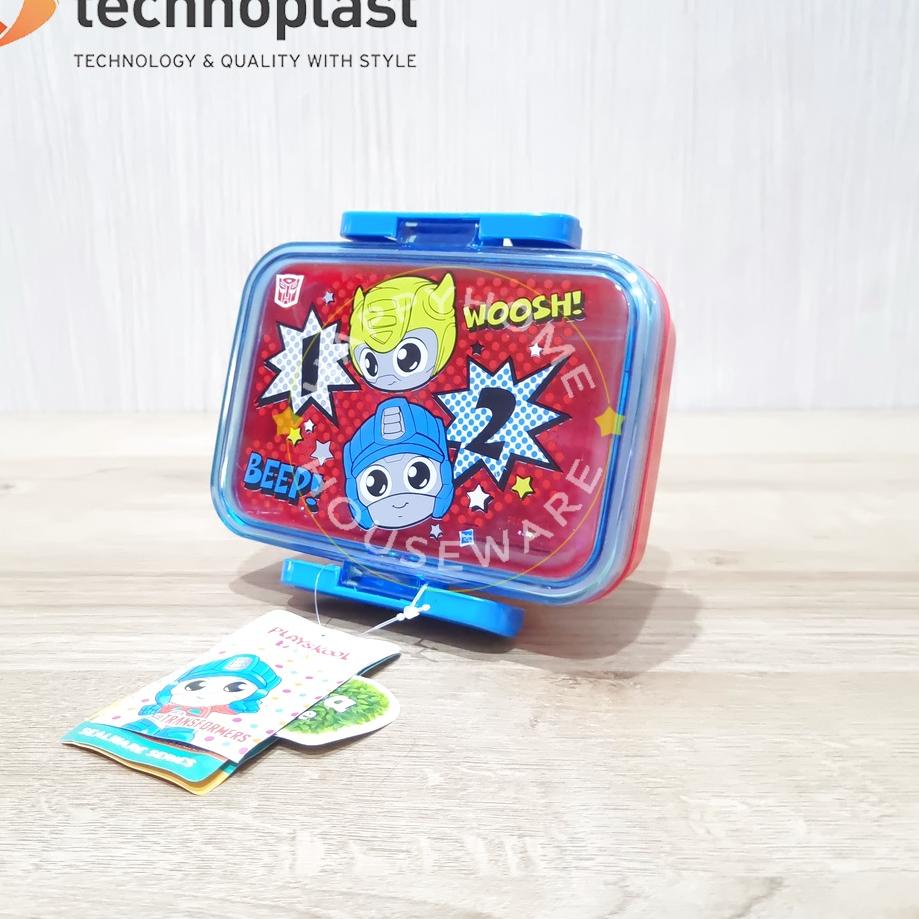 Super Pembelian TECHNOPLAST Playskool Lunch Box 450ml /Kotak Makan Bekal Motif Cute Pony &amp; Transforman