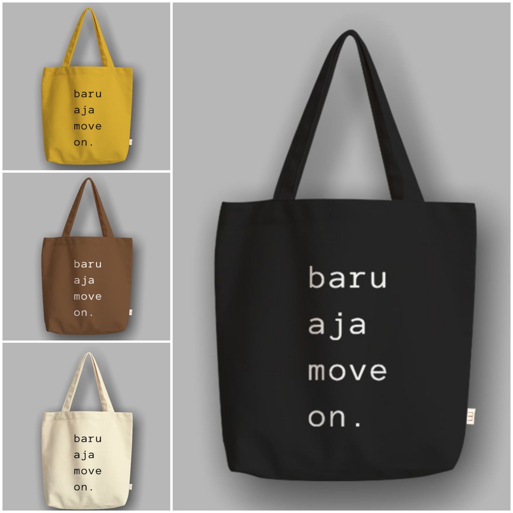 &quot;Messy&quot; Totebag Semi Canvas Baru Aja Move On