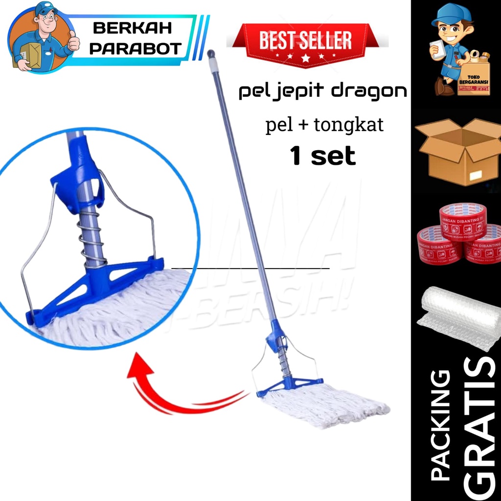 Dragon Mop Pel Jepit Super Pel Dragon Kain Pel Jepit Dragon 1 Set Pel Dragon