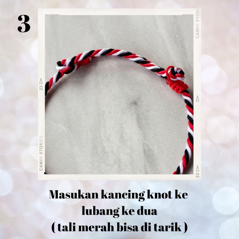 Gelang Tridatu Kancing Sliding Knot / Gelang Tridatu Bali / Gelang Simple 1 Layer / Gelang Tridatu Pria / Gelang Khas Bali / Oleh Oleh Bali Murah / Gelang Tridatu Custom / Gelang Pria Hitam / Gelang Wanita / Gelang Cewek / Craftdewata