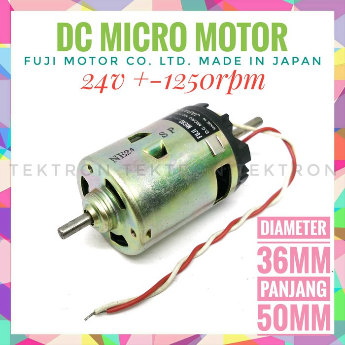 Motor DC 24V, Fuji Micro made in Japan