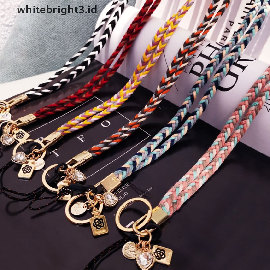 (whitebright3.id) Tali Lanyard Gantung Leher Anti Hilang Untuk Handphone